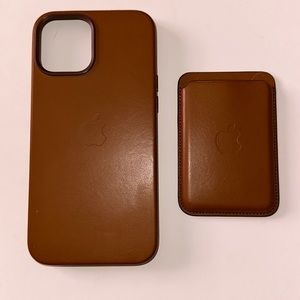 iPhone 12 Pro Max Leather case and magnetic wallet